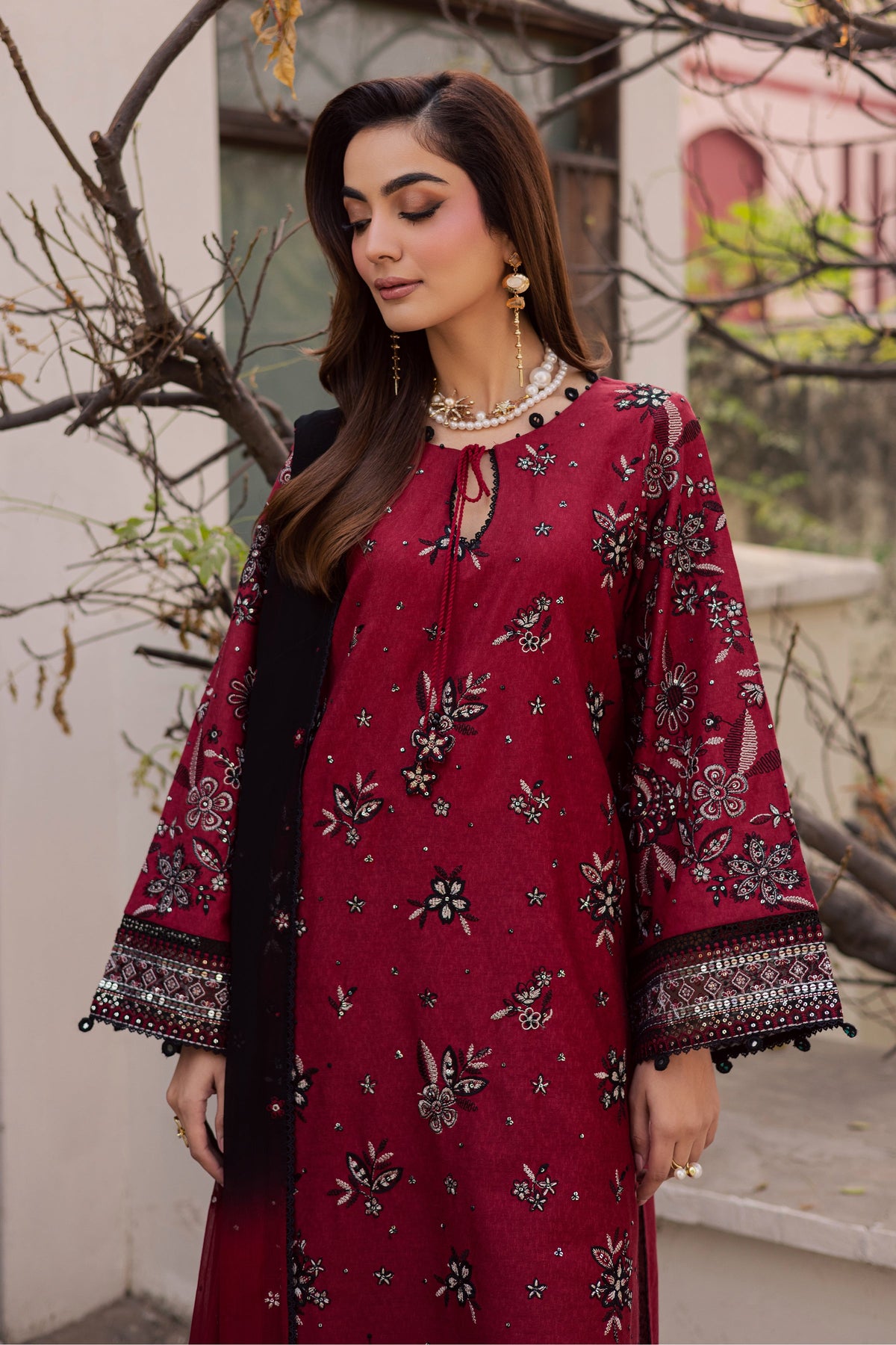 Cola 3Pc - Embroidered Festive Pret