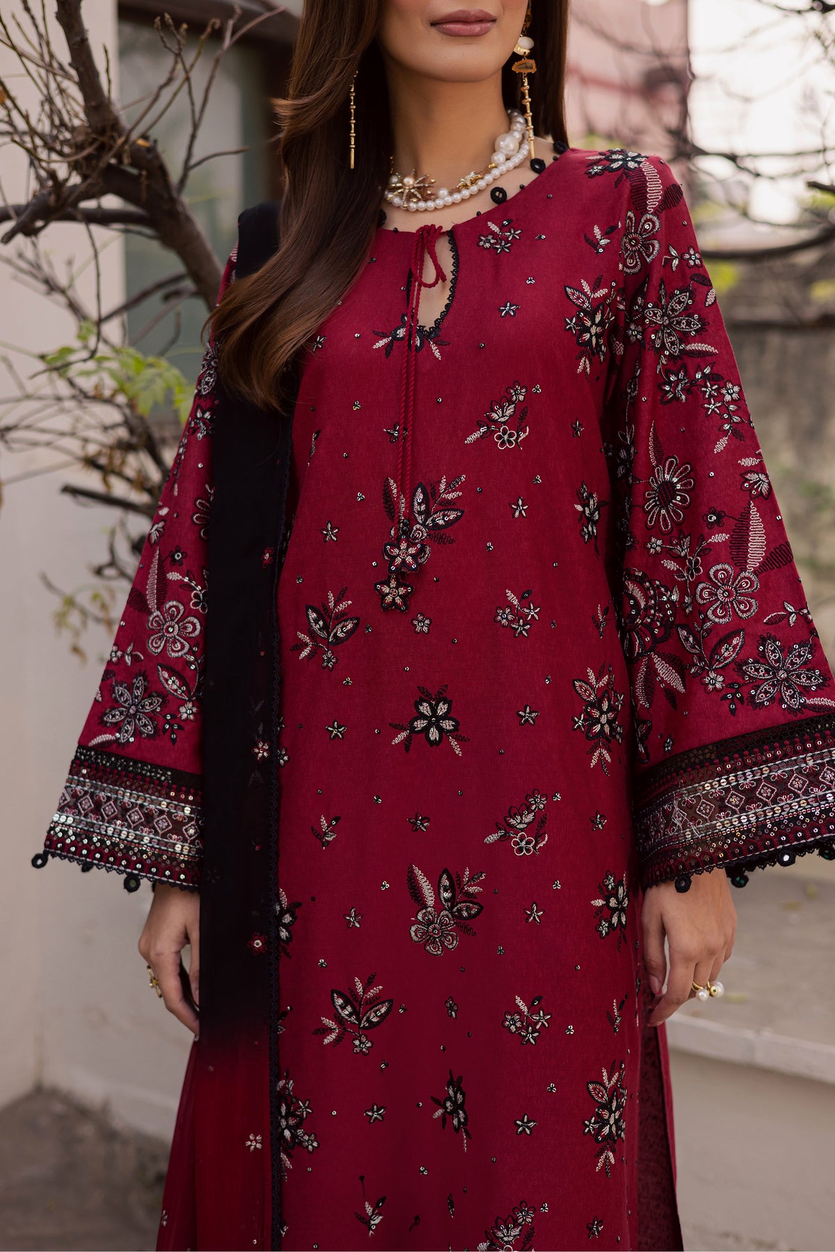Cola 3Pc - Embroidered Festive Pret