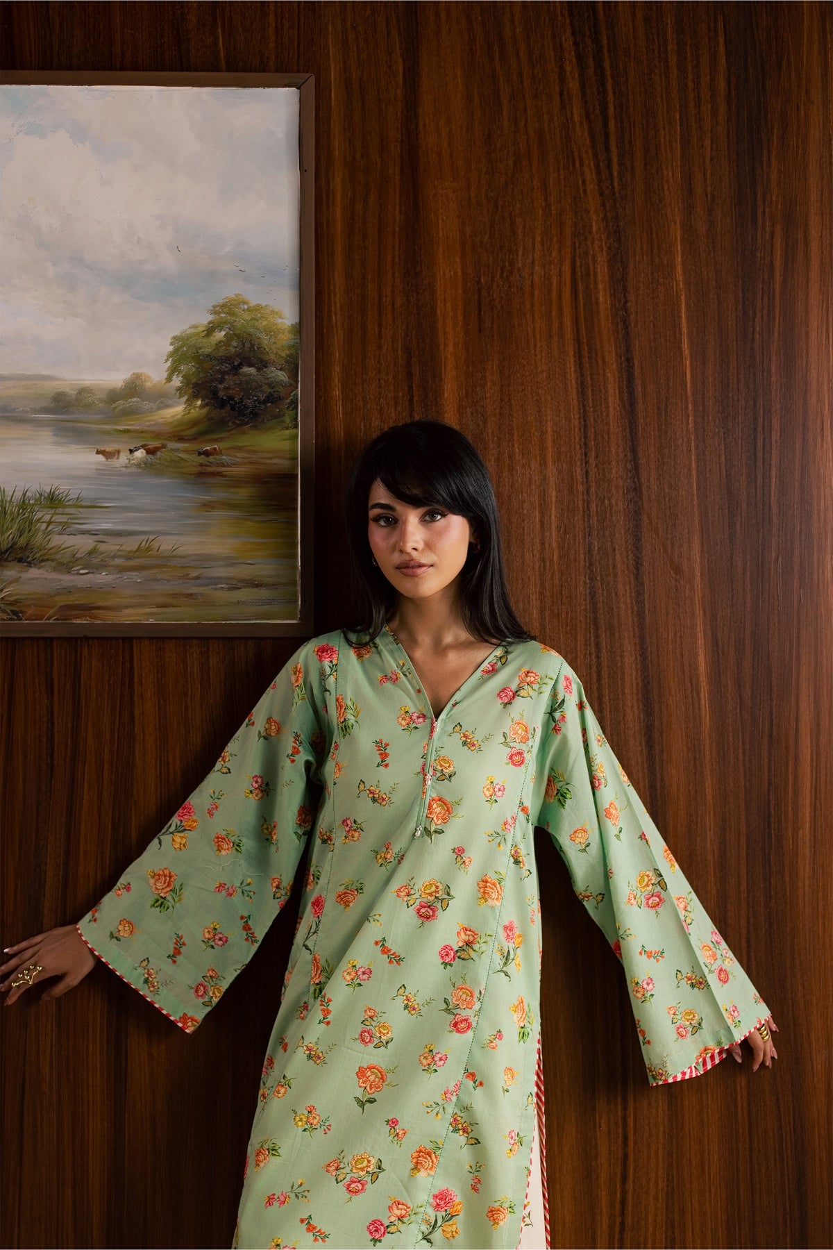 Corduroy 2Pc - Printed Lawn Dress
