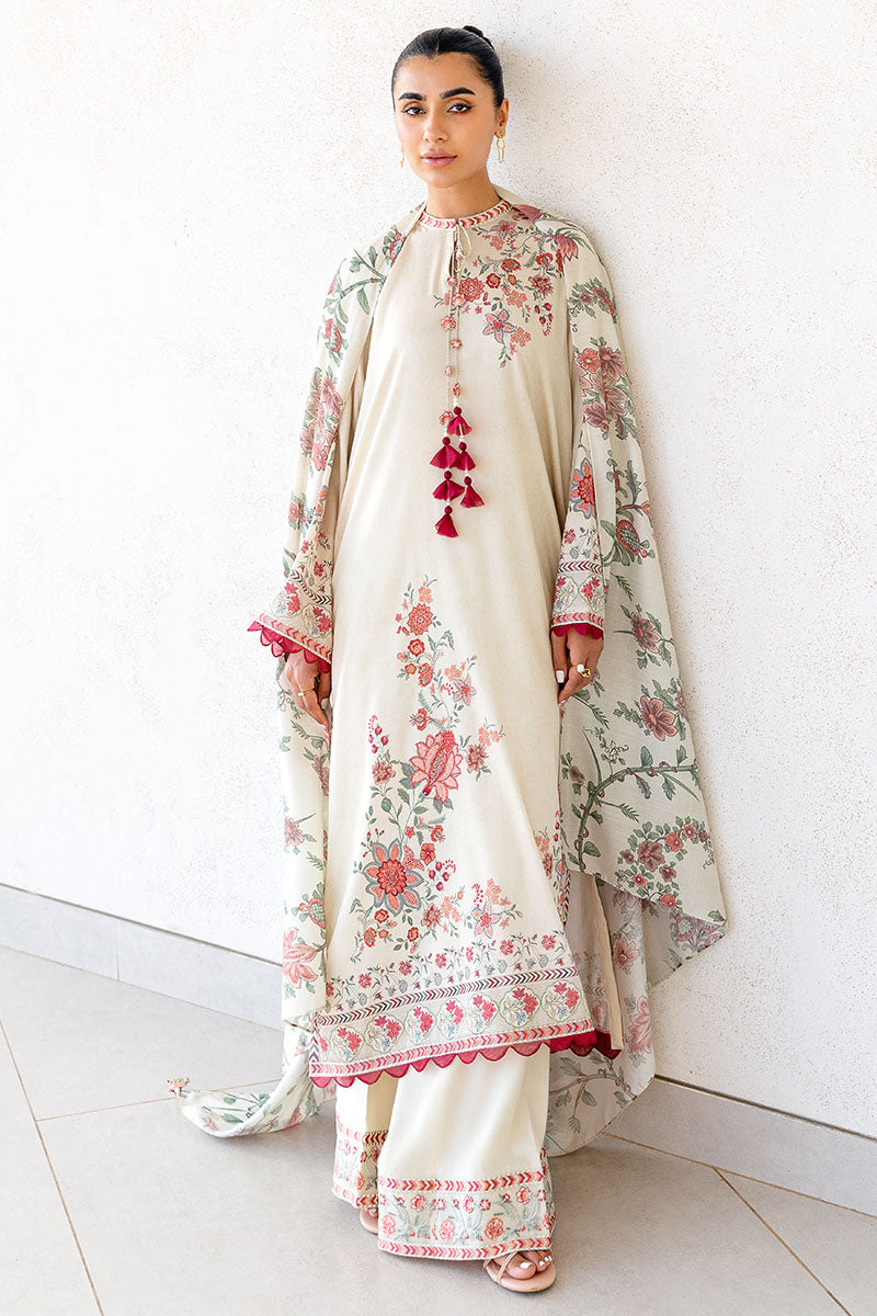 PETAL SAND-3PC SATIN PRINTED SUIT