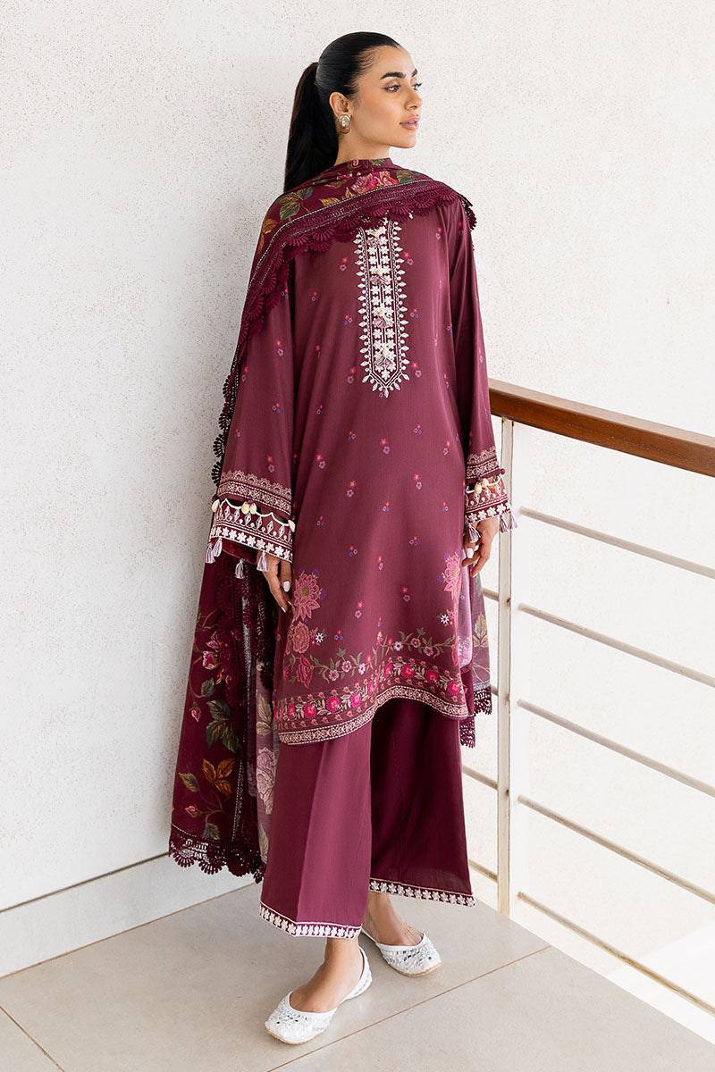 FLORAL MUSE-3PC SATIN PRINTED SUIT