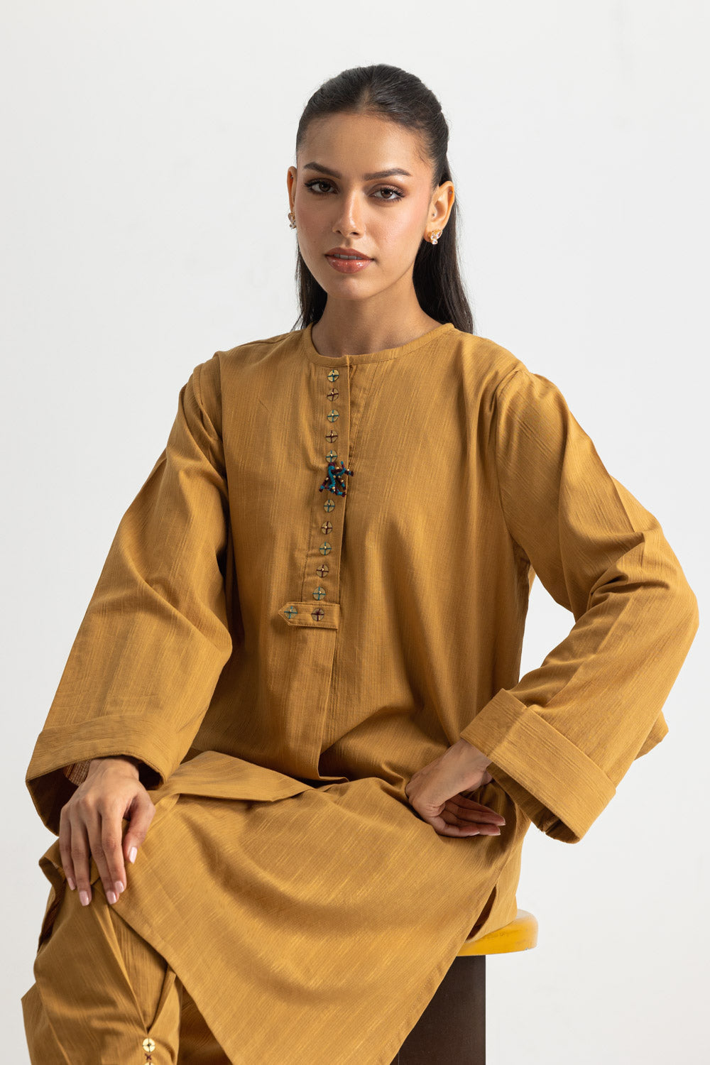 Cotton Embellished Co-Ord Set