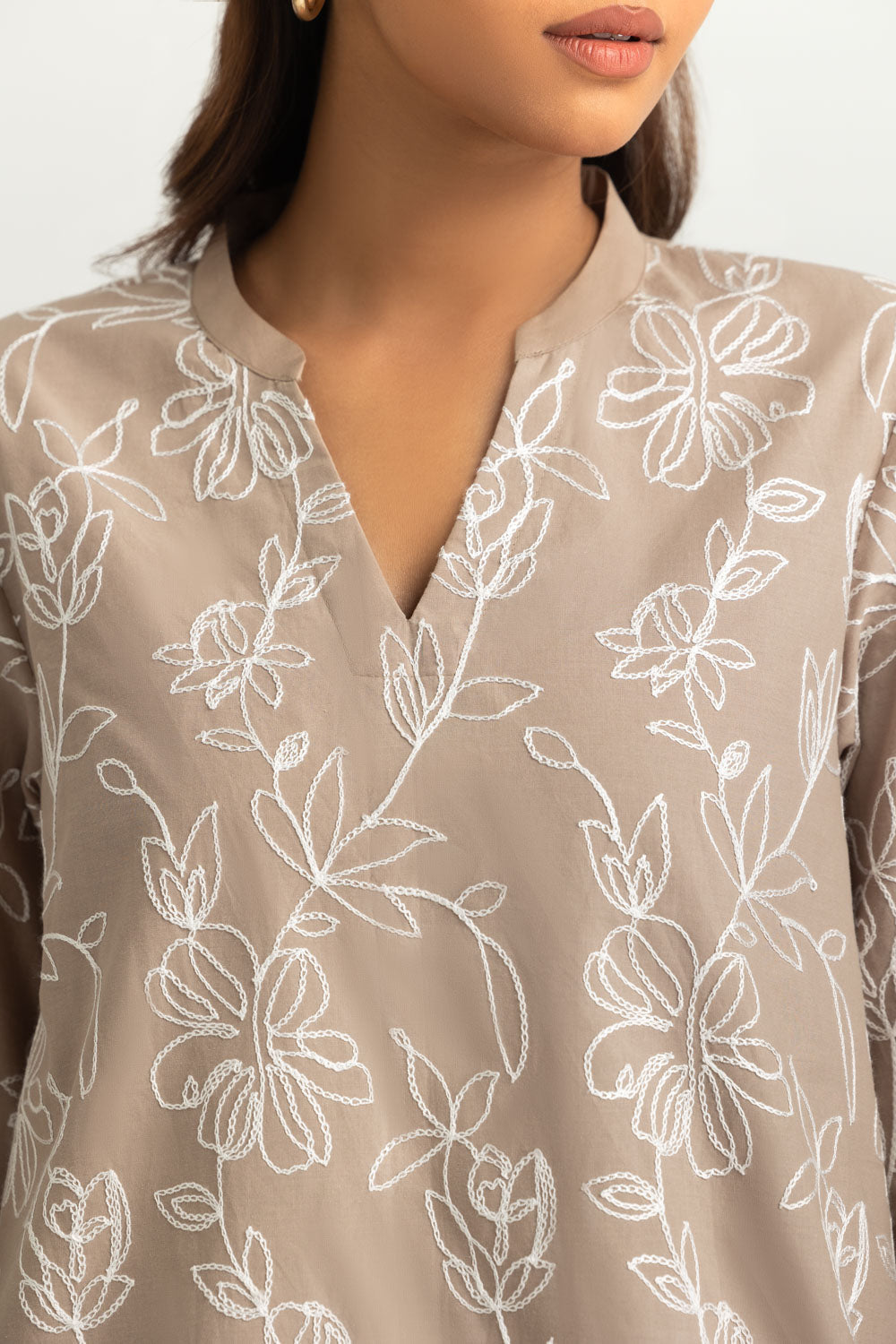 Cotton Embroidered Co-Ord Set