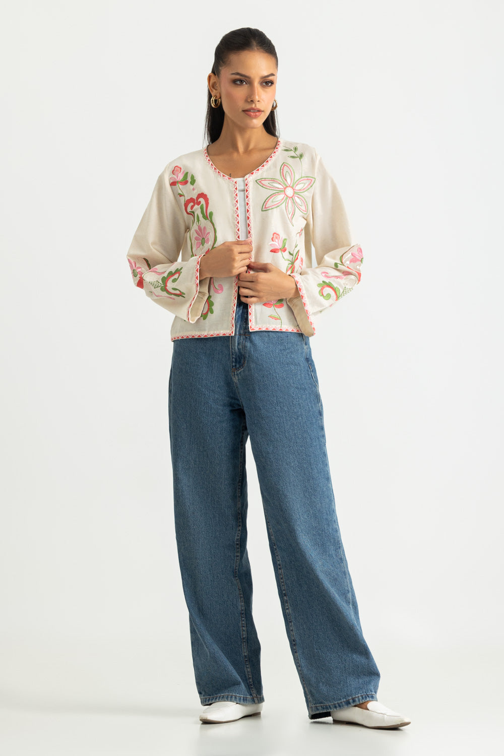 Cotton Embroidered Jacket