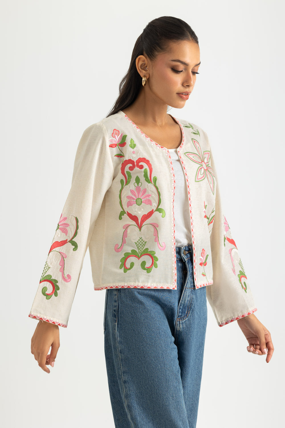 Cotton Embroidered Jacket