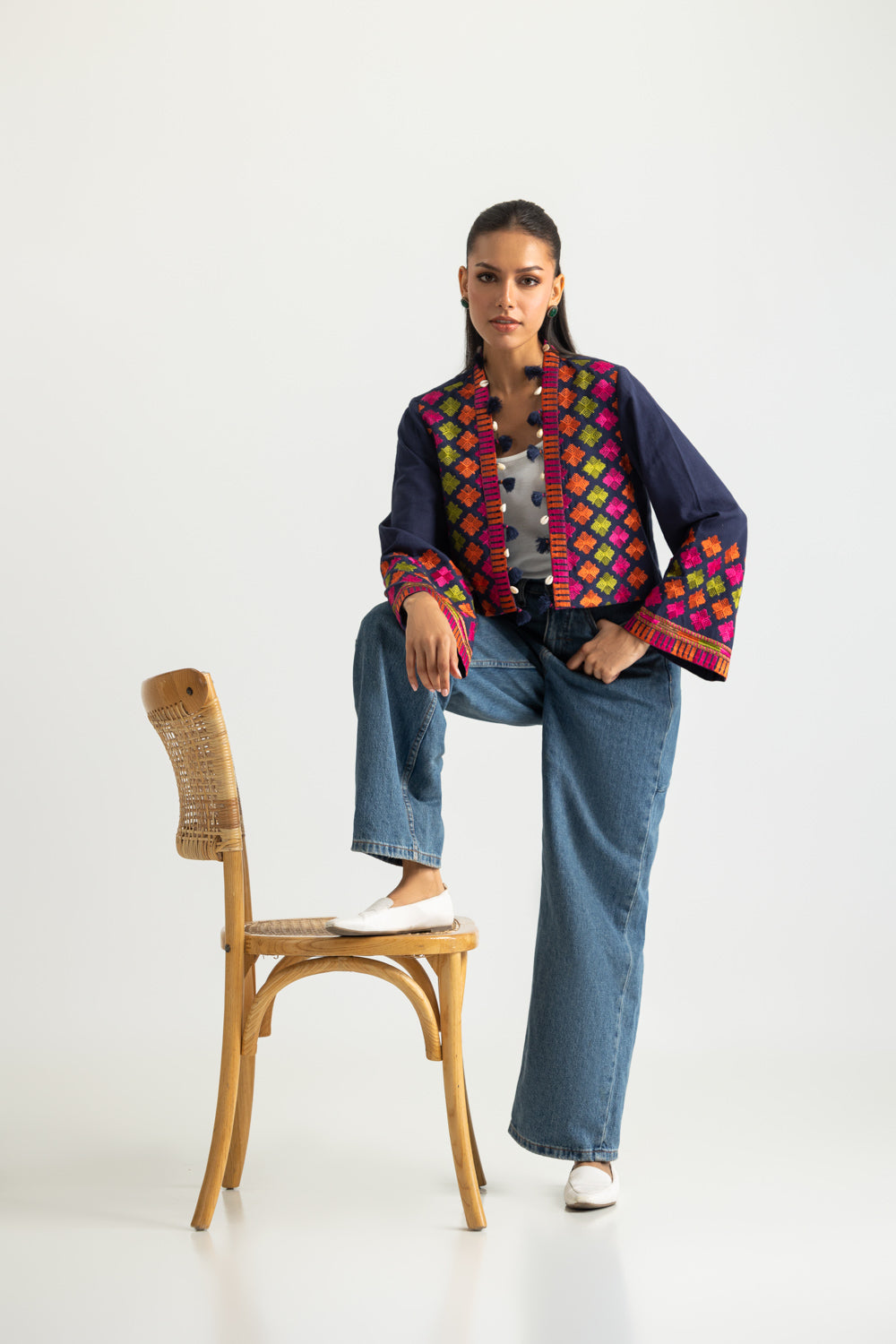 Cotton Embroidered Jacket