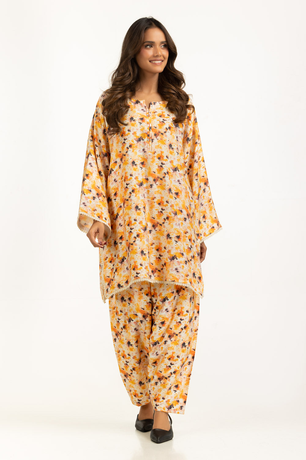 Cotton Nylon Printed Co-Ord Set IPST-55171