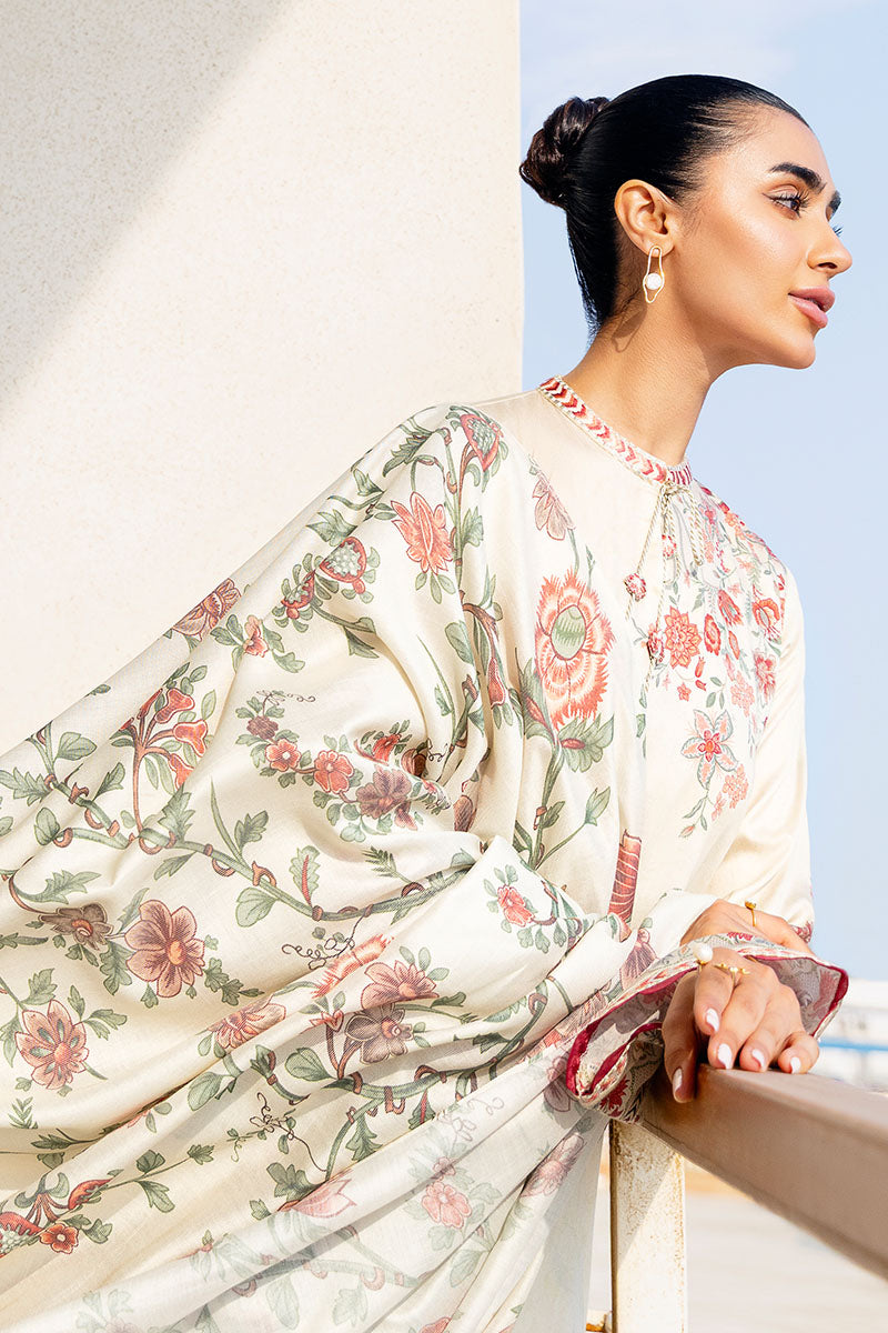 PETAL SAND-3PC SATIN PRINTED SUIT