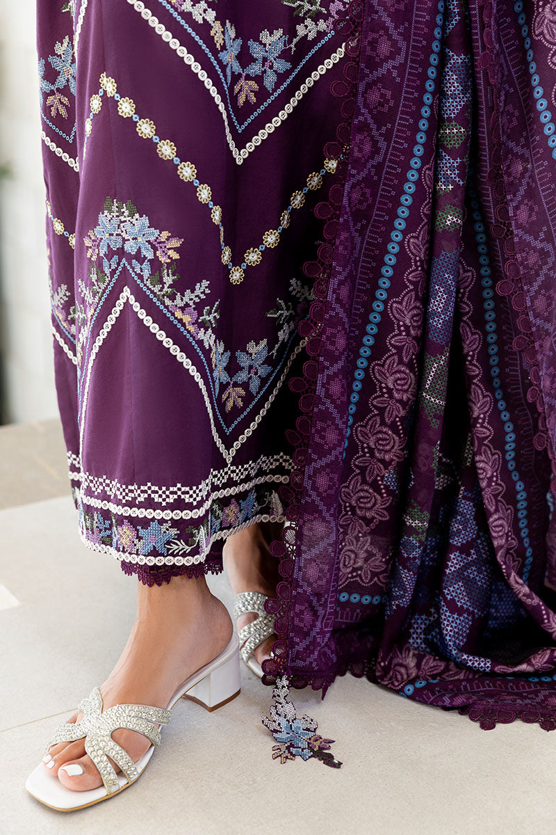 MYSTIC DUST-3PC SATIN EMBROIDERED SUIT