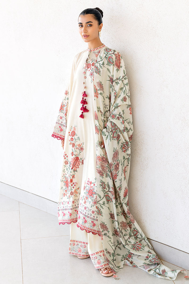 PETAL SAND-3PC SATIN PRINTED SUIT