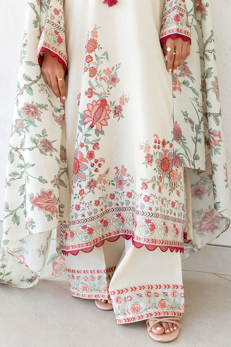 PETAL SAND-3PC SATIN PRINTED SUIT