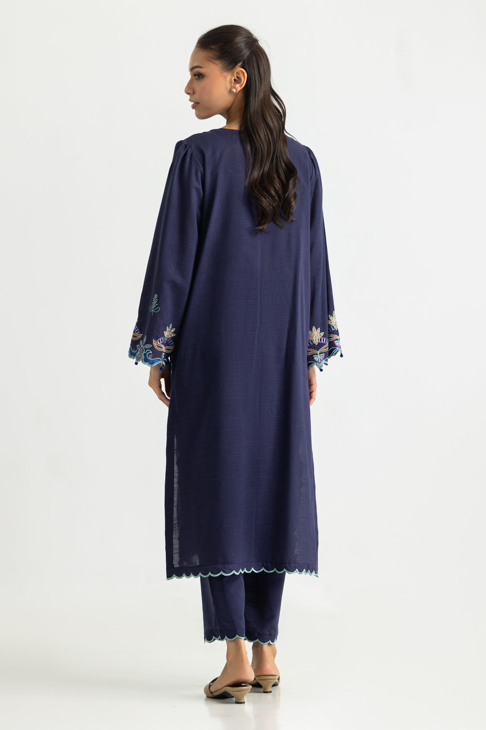 Cotton Viscose Embroidered Co-Ord Set