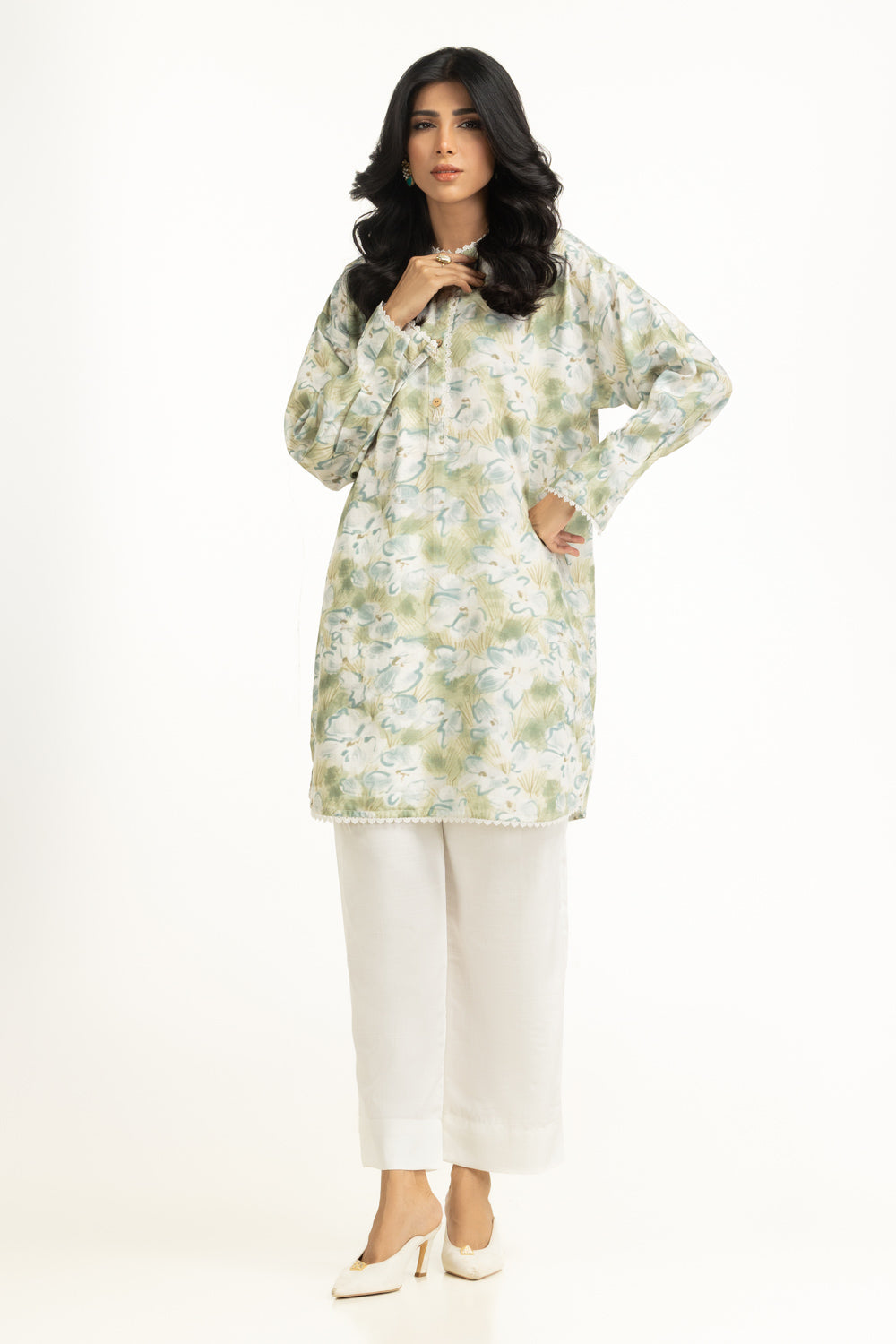 Cotton Viscose Khaddar Printed Co-Ord Set IUSTTS-1365
