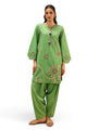 Cotton Viscose Slub Embroidered Co-Ord Set