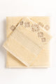 Cream Embroidered Towel