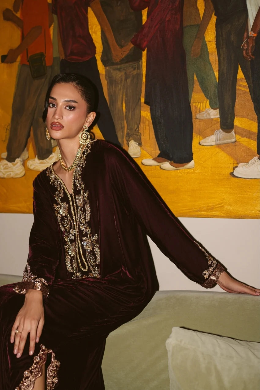 Gilded Plum Kaftan (D-06)