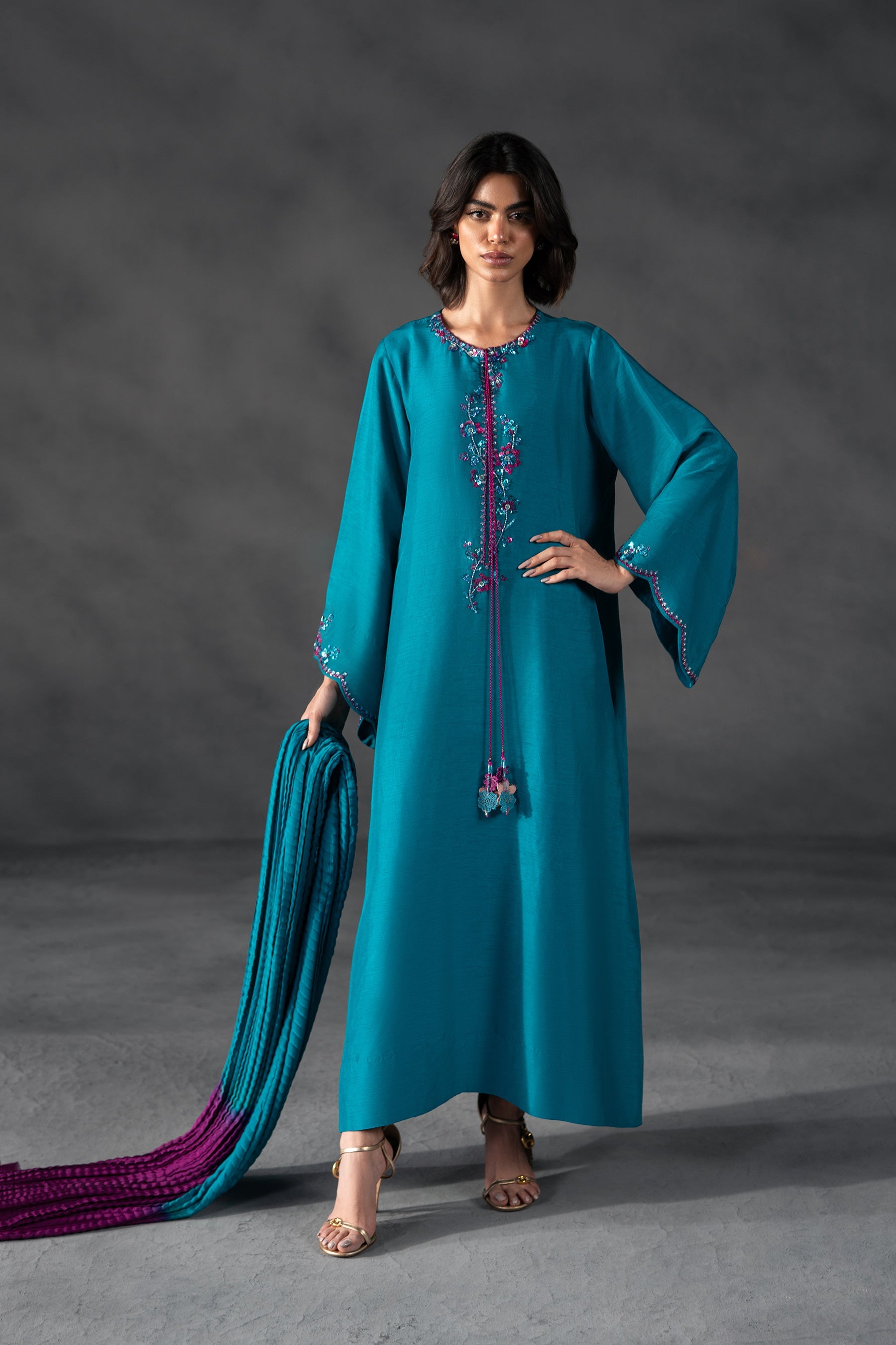 Teal and Fuschia Beauty (D-08)