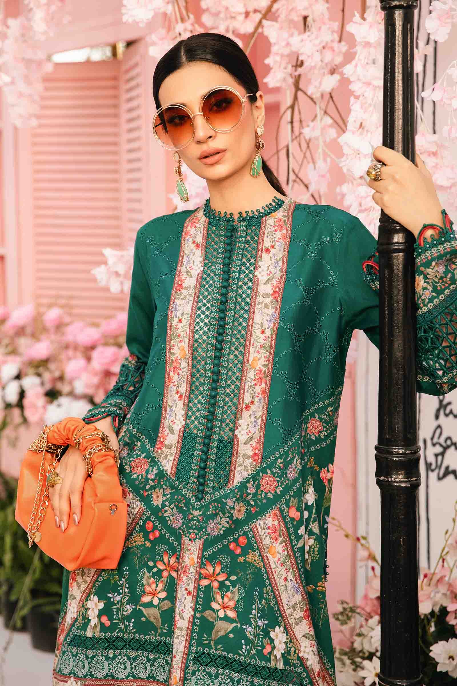 3 Piece Unstitched Embroidered Lawn Suit | MPT-2610-A