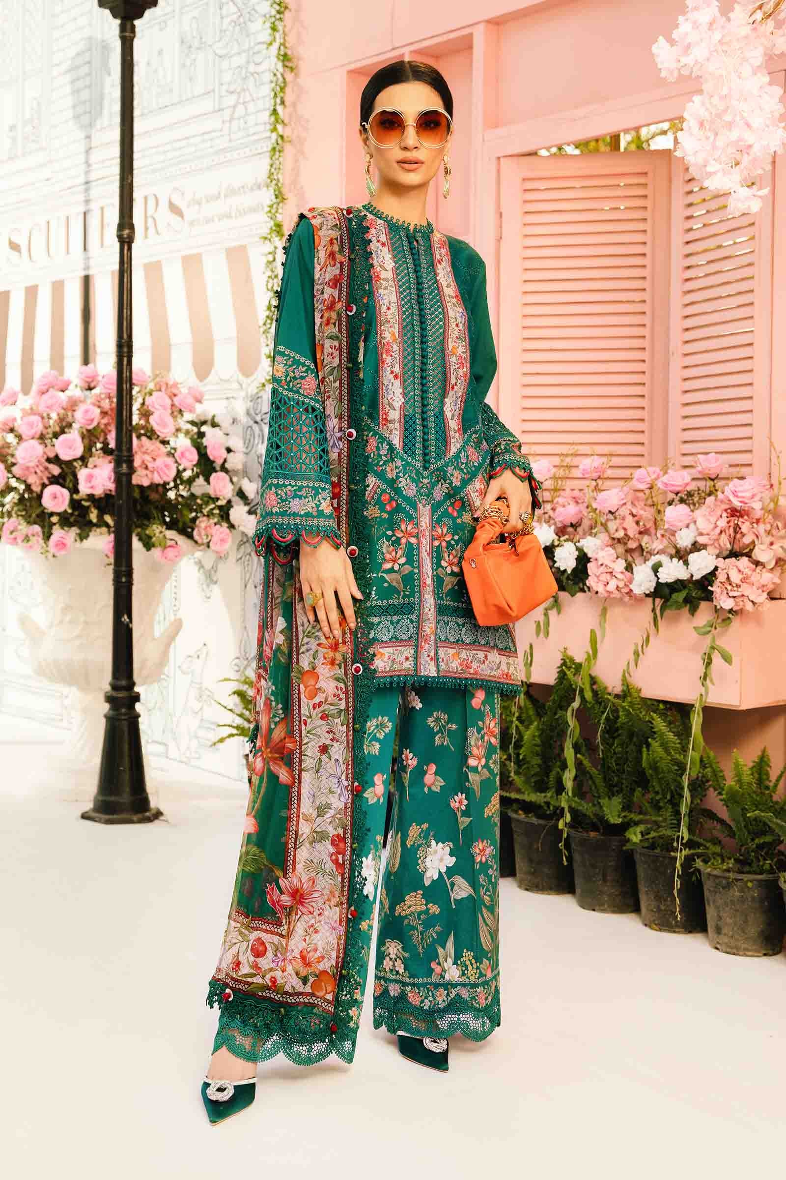 3 Piece Unstitched Embroidered Lawn Suit | MPT-2610-A