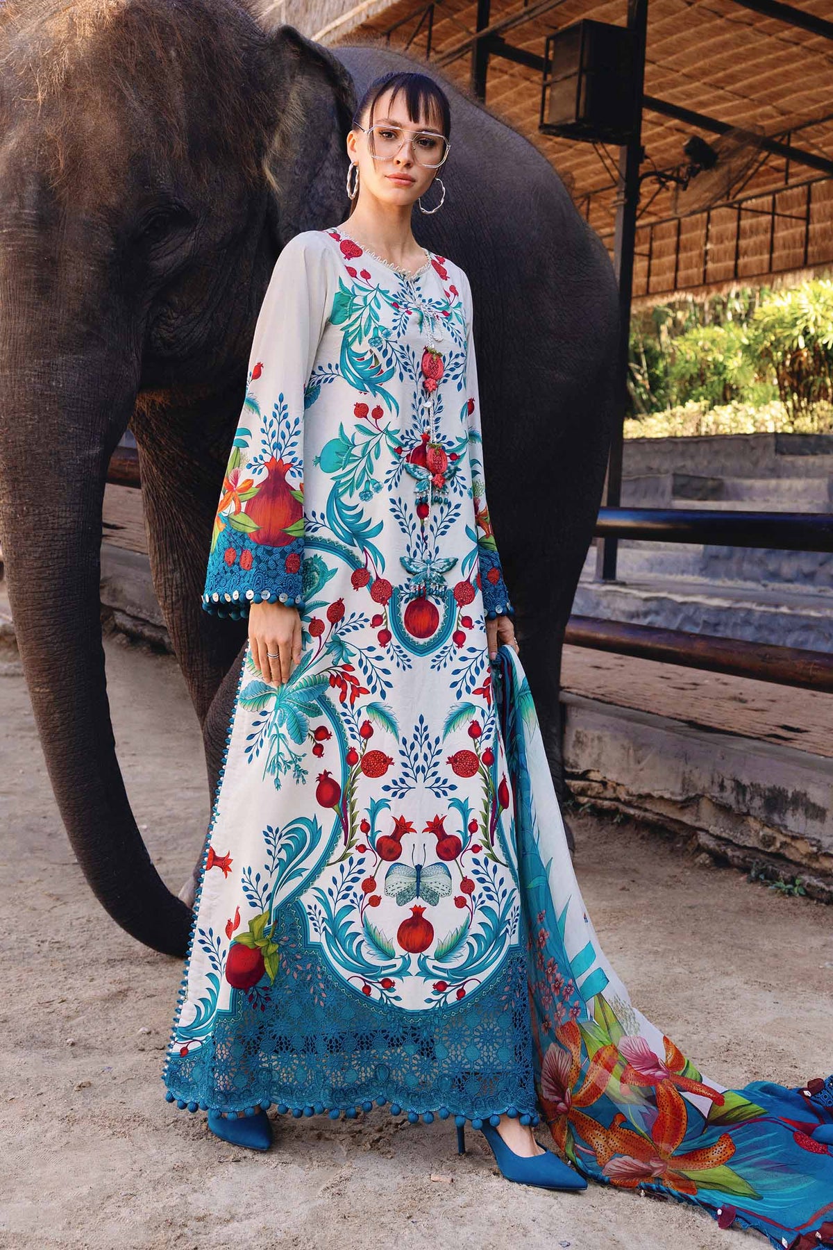 3 Piece Unstitched Embroidered Lawn Suit - MPA2912-999-00A