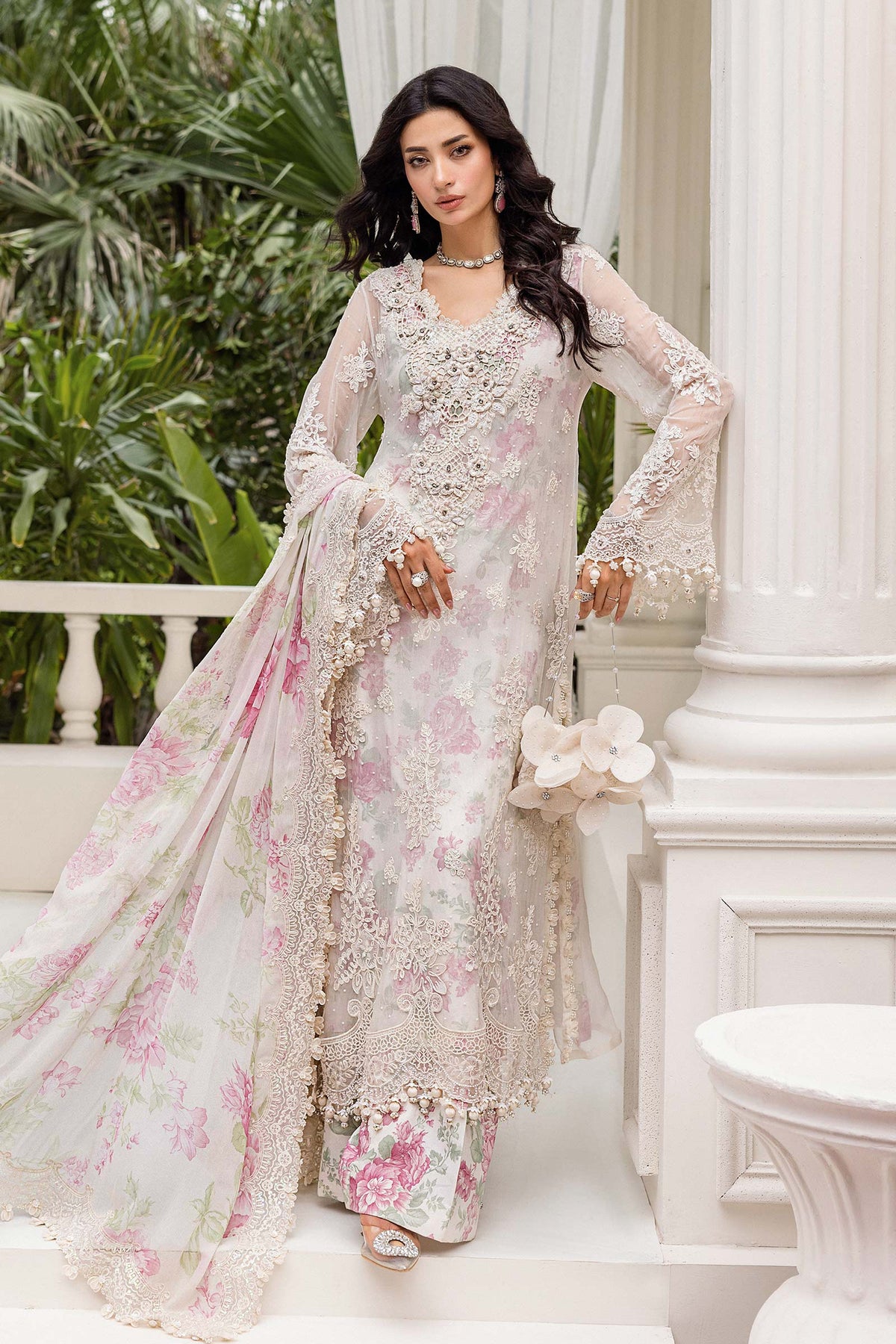 Maria.B – MPC-25-101 Off White Rose Style