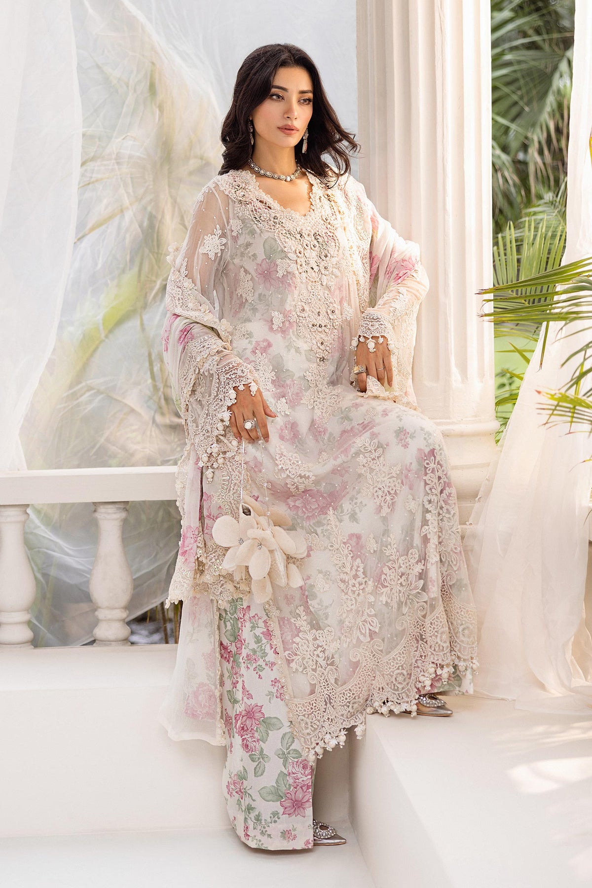 Maria.B – MPC-25-101 Off White Rose Style