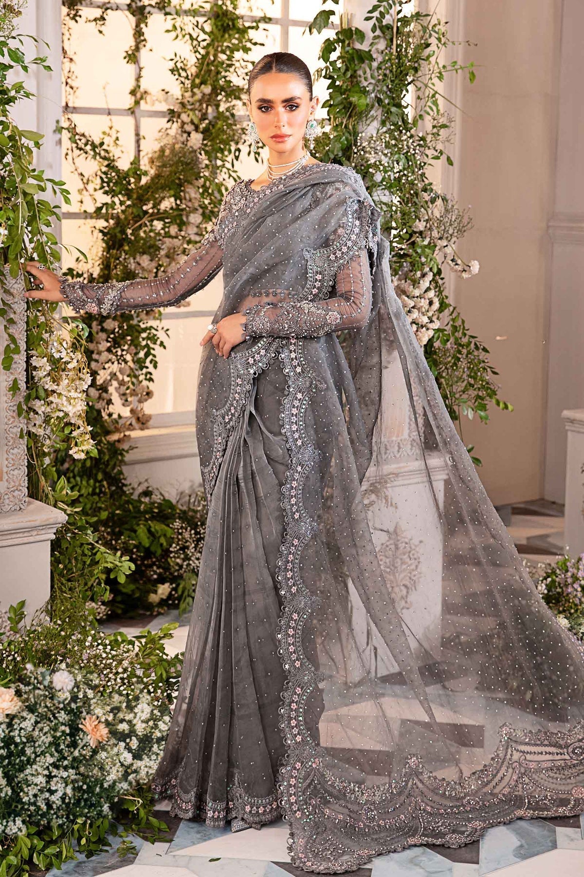 Maria B – BD-2902 Cloud Grey Style