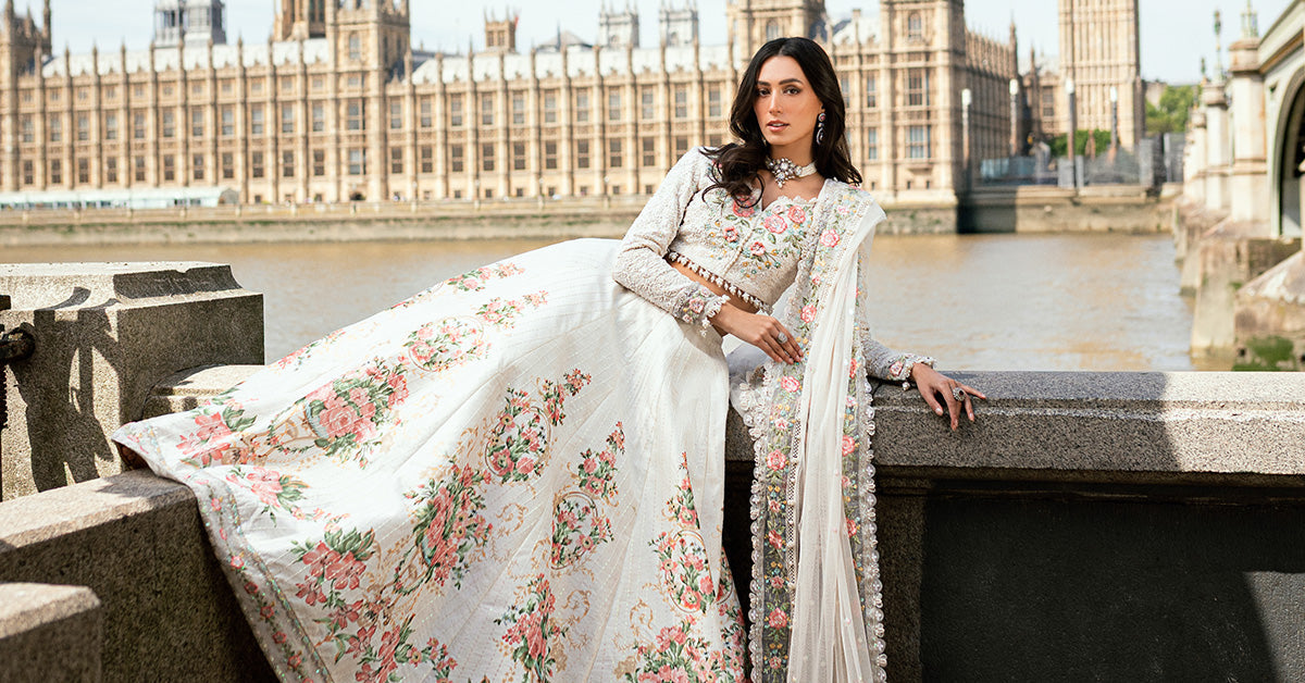 3 Piece Unstitched Embroidered Raw Silk Suit