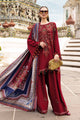 3 Piece Unstitched Embroidered Twill Linen Suit