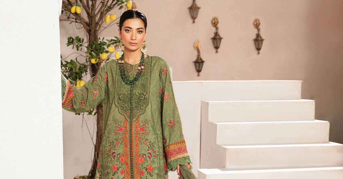 3 Piece Unstitched Printed Suit | MPT-2206-A