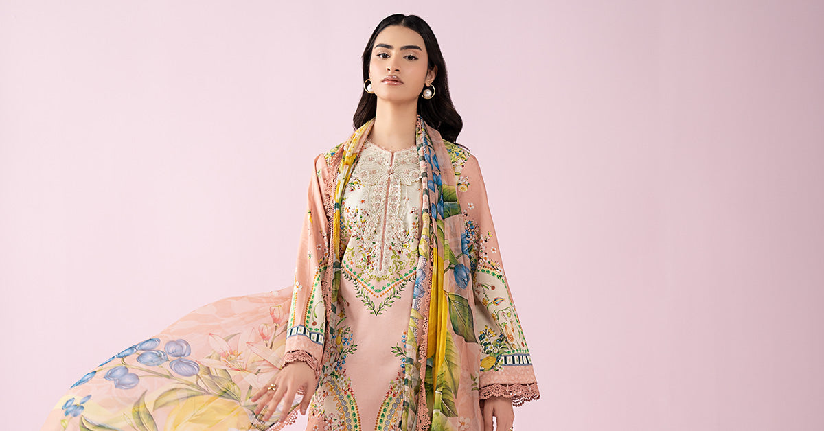 3 Piece Embroidered Lawn Suit