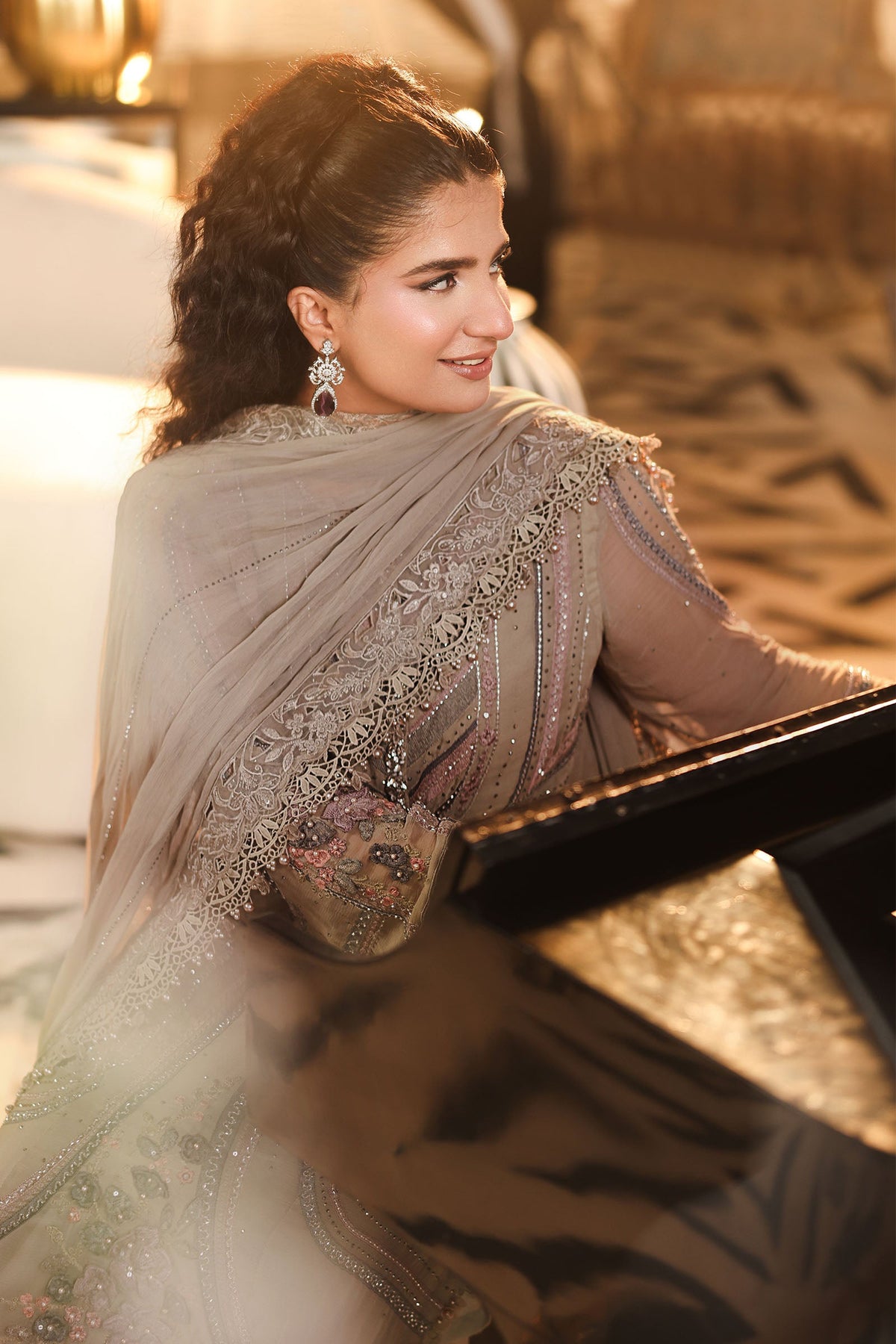 3 Piece Unstitched Embroidered Chiffon Suit (MPC-26-201)