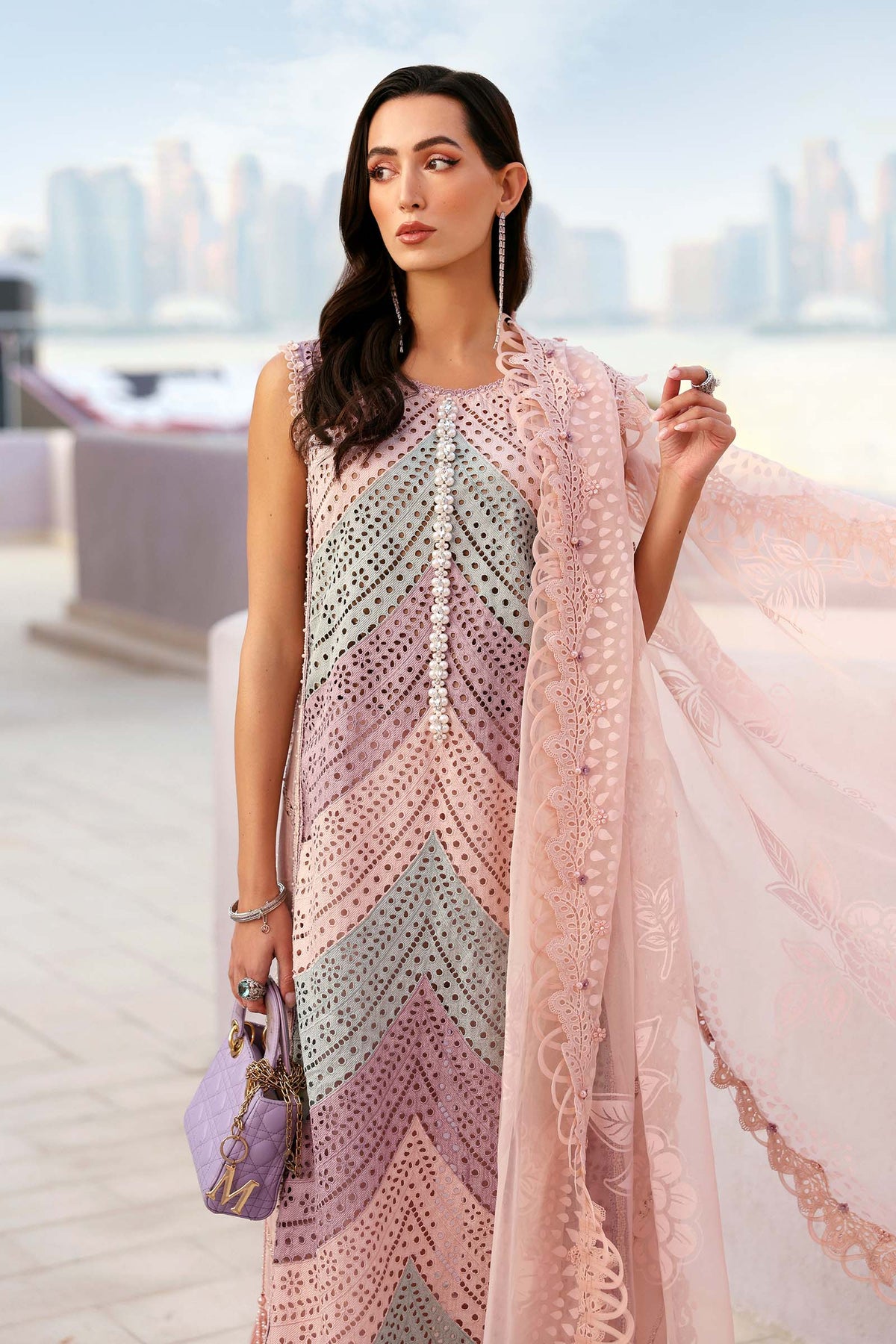 3 Piece Unstitched Embroidered Lawn Suit - D02612B-999-00B
