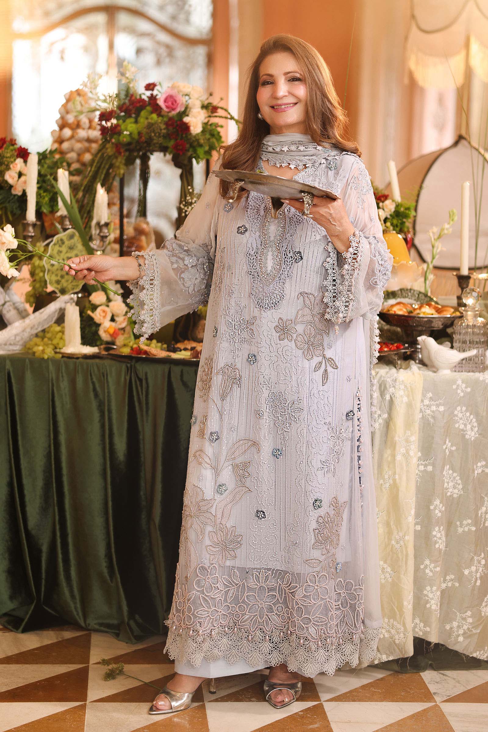 3 Piece Unstitched Embroidered Chiffon Suit (MPC-26-206)