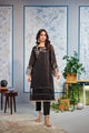 Da-1525 Black Embroidered Kurta