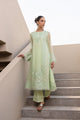 Irina: FW24DA-2654 LIGHT GREEN 2PCS EMBROIDERED KURTA WITH TROUSER