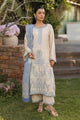 SS25DA-2774 BEIGE 2PCS EMBROIDERED KURTA WITH TROUSER