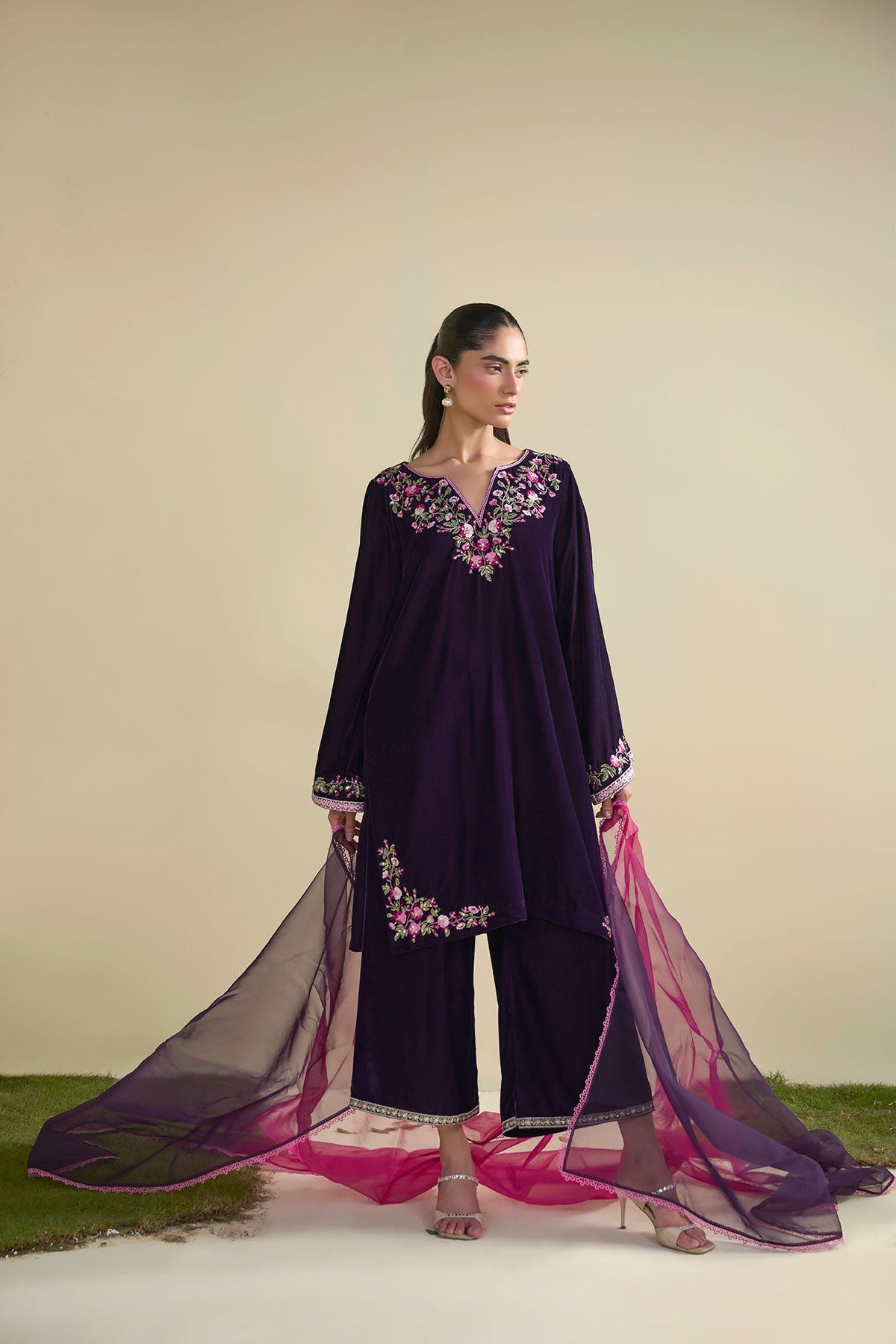 FW25DD-2811 PURPLE TIE-DYE DUPATTA