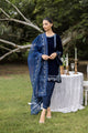FW25DD-2814 NAVY BLUE EMBROIDERED DUPATTA