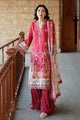 SS26DA-2895 RED 2PCS HAND EMBELLISHED KURTA WITH TROUSER