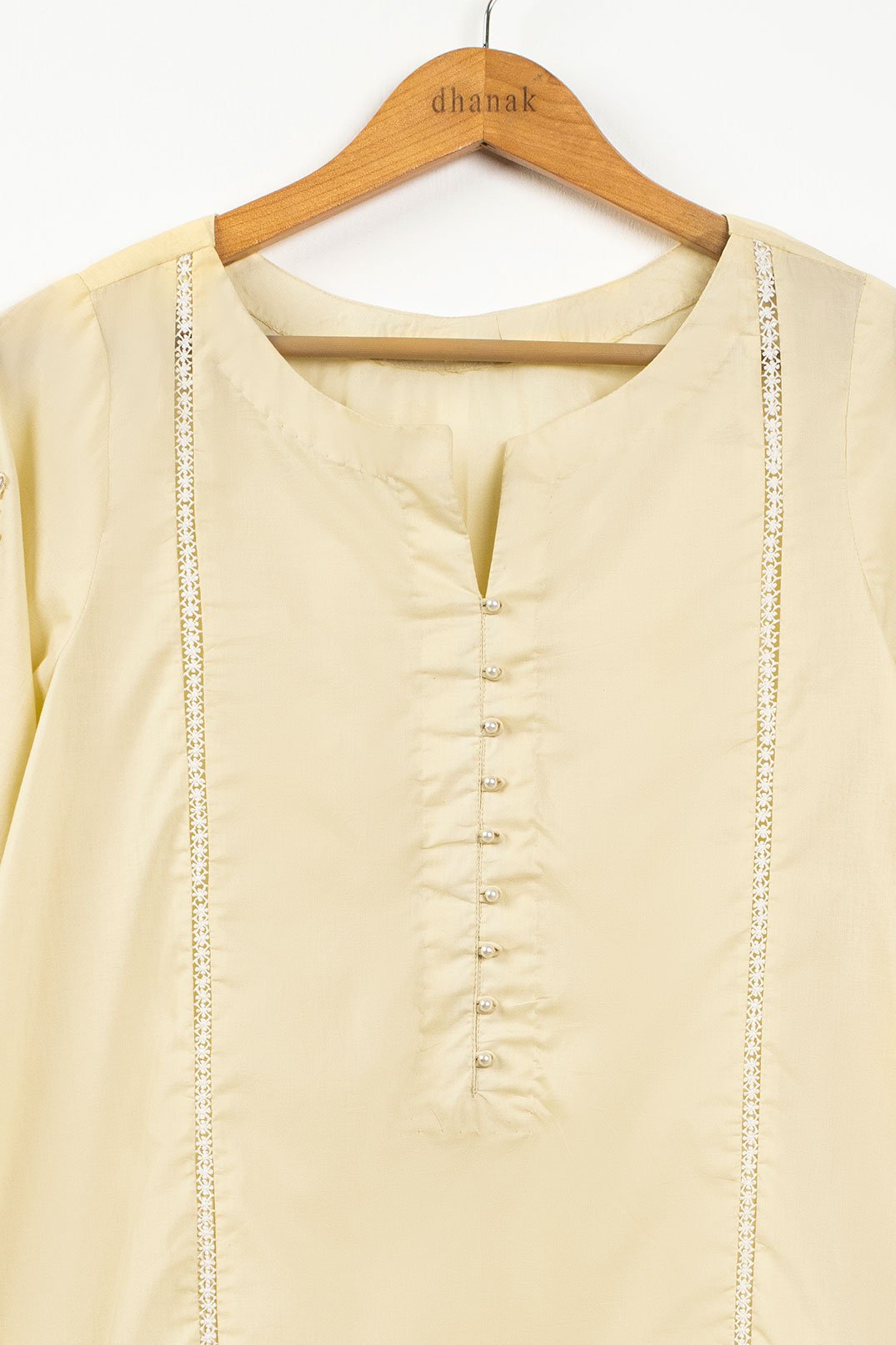 DC-0356 YELLOW EMBROIDERED KURTA