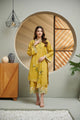 DC-2038 GREEN 2PCS EMBROIDERED KURTA WITH TROUSER