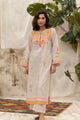 DC-2133 BEIGE LAWN 2PCS PRINTED KURTA WITH TROUSER