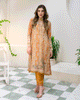 Dc-2242 Mustard 2Pcs Hand Embellished Shirt With Trouser