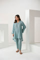 Dc-2255 Sky Blue 2Pcs Embroidered Kurta With Trouser