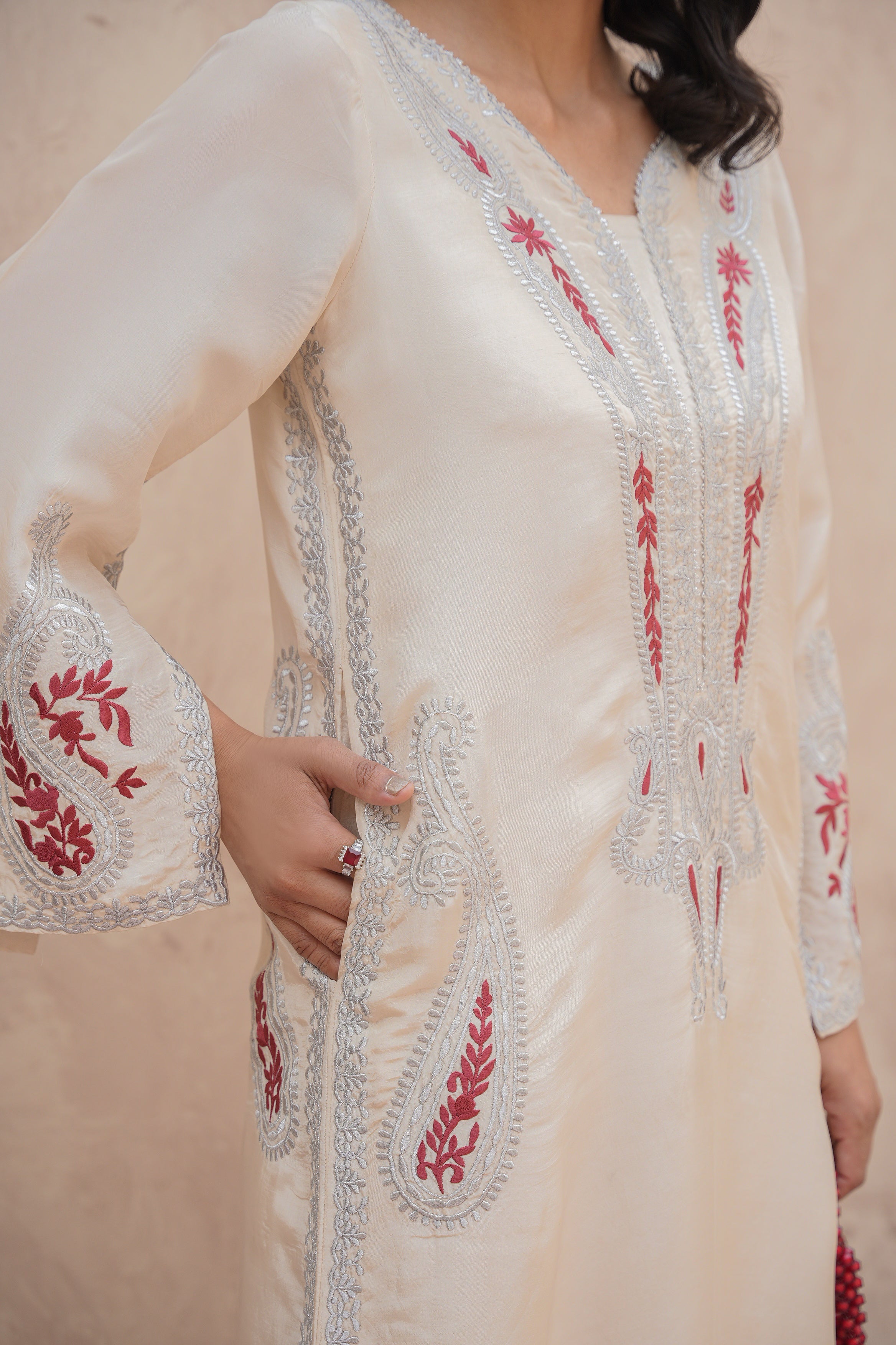 Serene White Kaftan