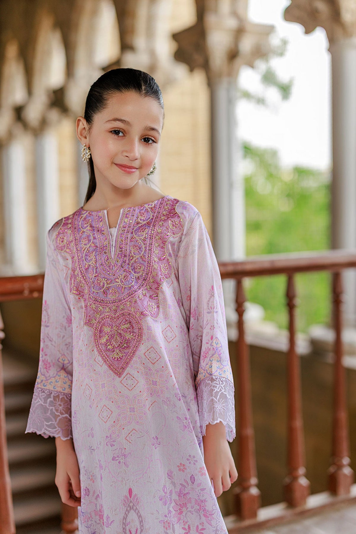SS26DK-0232 L-PINK 1 Pcs Kaftan