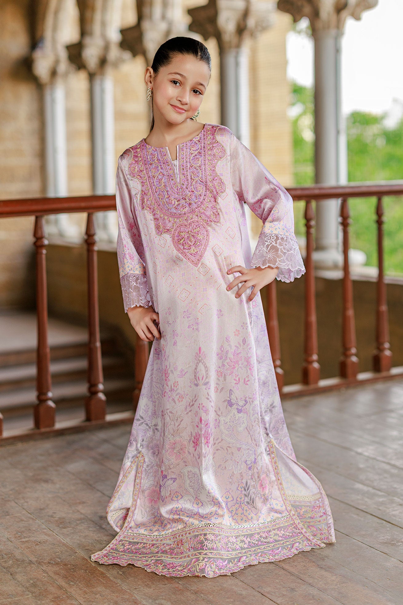 SS26DK-0232 L-PINK 1 Pcs Kaftan
