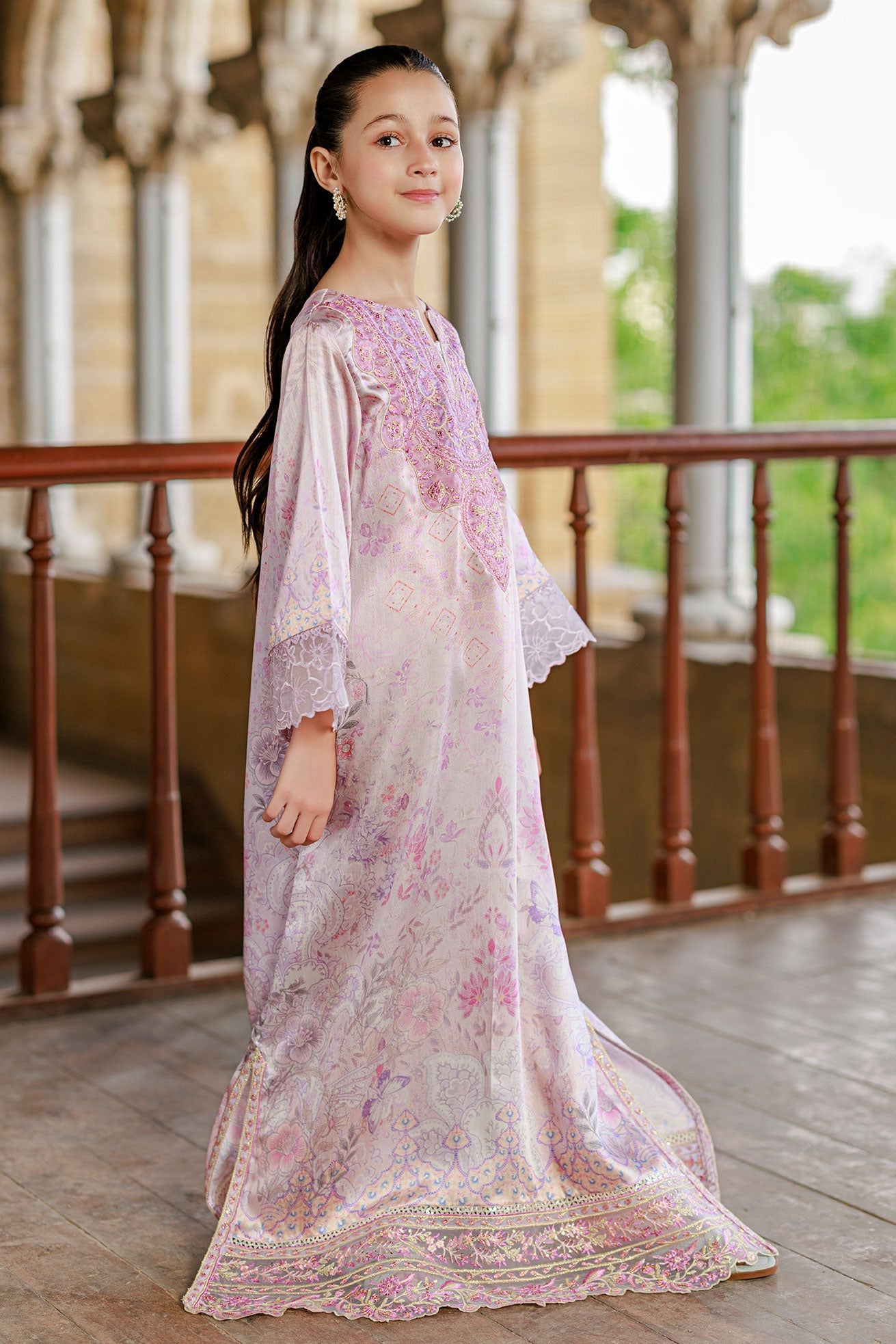 SS26DK-0232 L-PINK 1 Pcs Kaftan