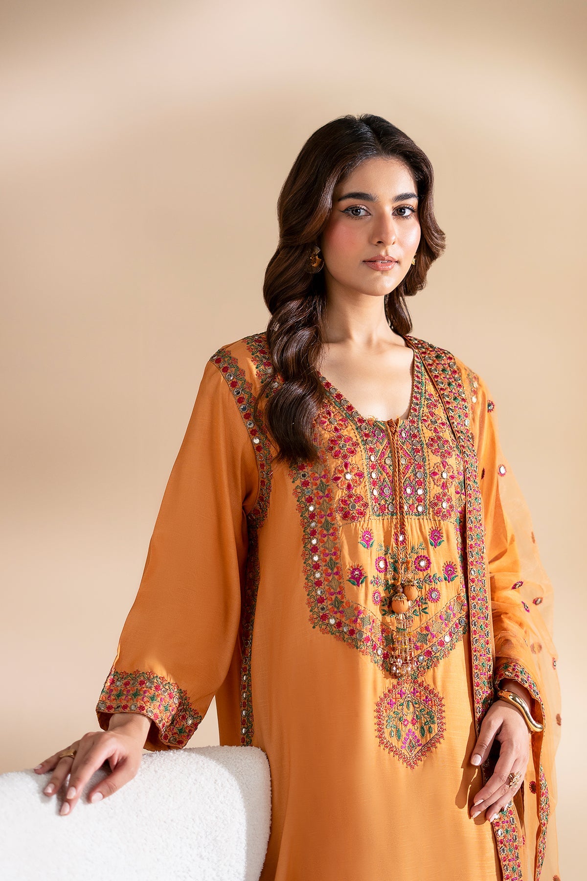 3-PC Embroidered Silk CMA-6-360